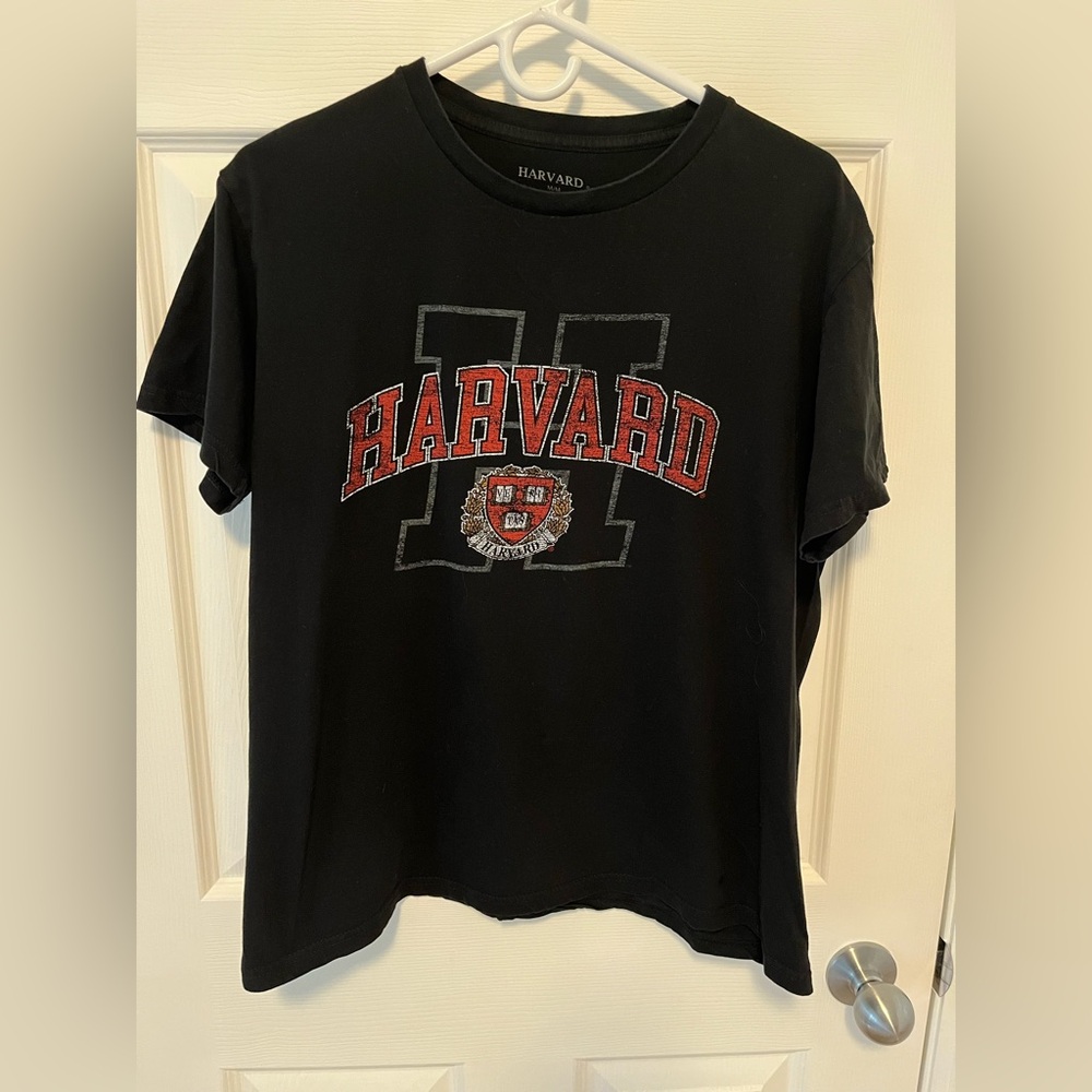 Harvard Black Short Sleeve Tee